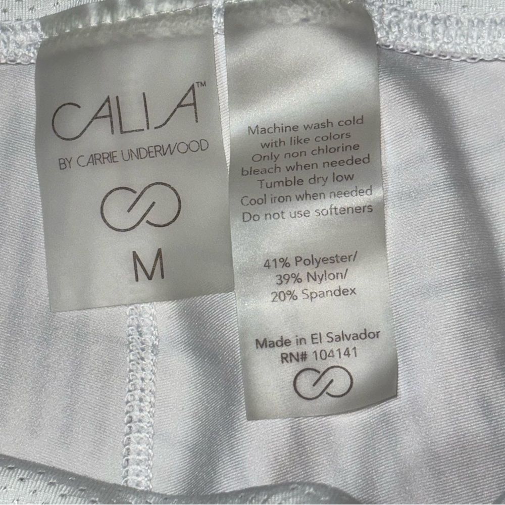 Calia by Carrie Underwood Energize Printed 7/8th Multi Stripe Eggplant Size M - Picture 6 of 9
